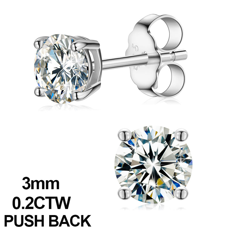 Mens Solid 925 Sterling Silver Moissanite Diamond Arrow Cross Stud Hip Hop Earrings