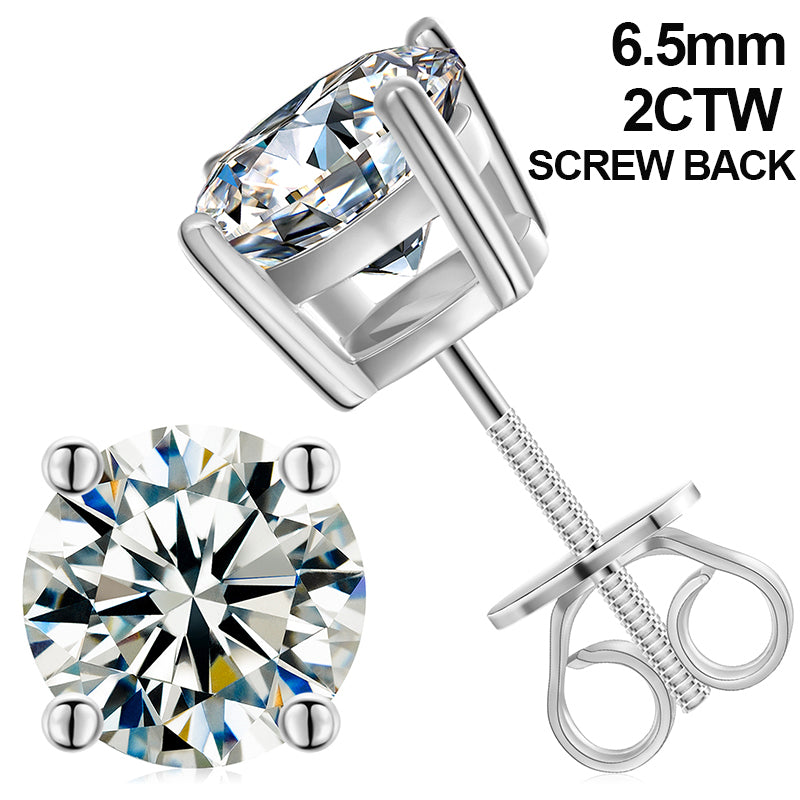Mens Solid 925 Sterling Silver Moissanite Diamond Arrow Cross Stud Hip Hop Earrings