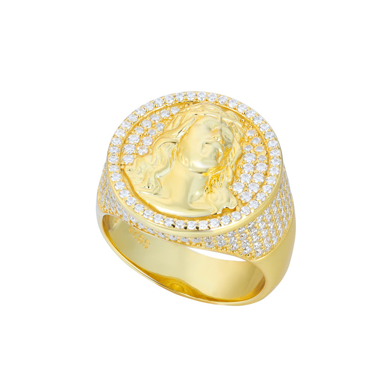 Eye Of The Tiger | Solid Sterling Silver VVS Moissanite Diamond Fierce Tiger Hip Hop Ring