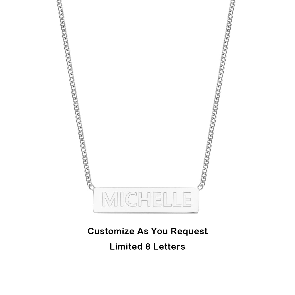 Ladies 18k Gold Stainless Steel Waterproof Personalized Custom Name Necklace