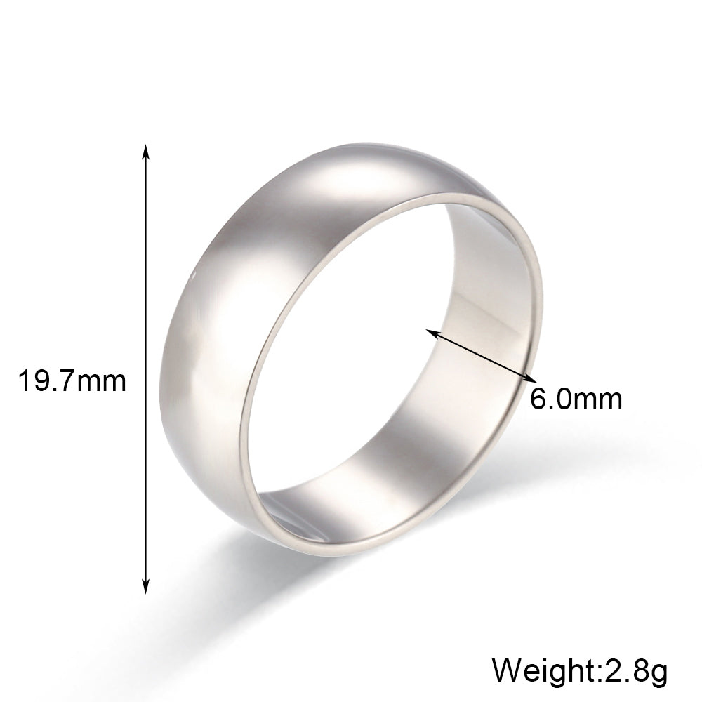 Waterproof Stainless Steel 18k Gold Silver Bling Bling 2mm 4mm 6mm Stackable Rings