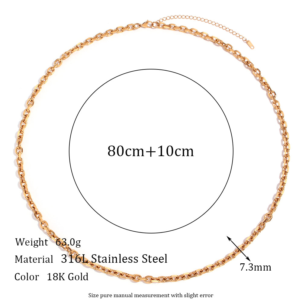 Street Style Summer Beach 18k Gold Waterproof Belly Body Waist Chain