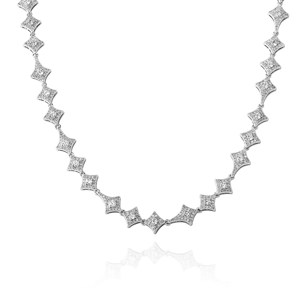 Star Dust | VVS Diamond CZ 10mm Iced Blinged Out Link Chain Necklace