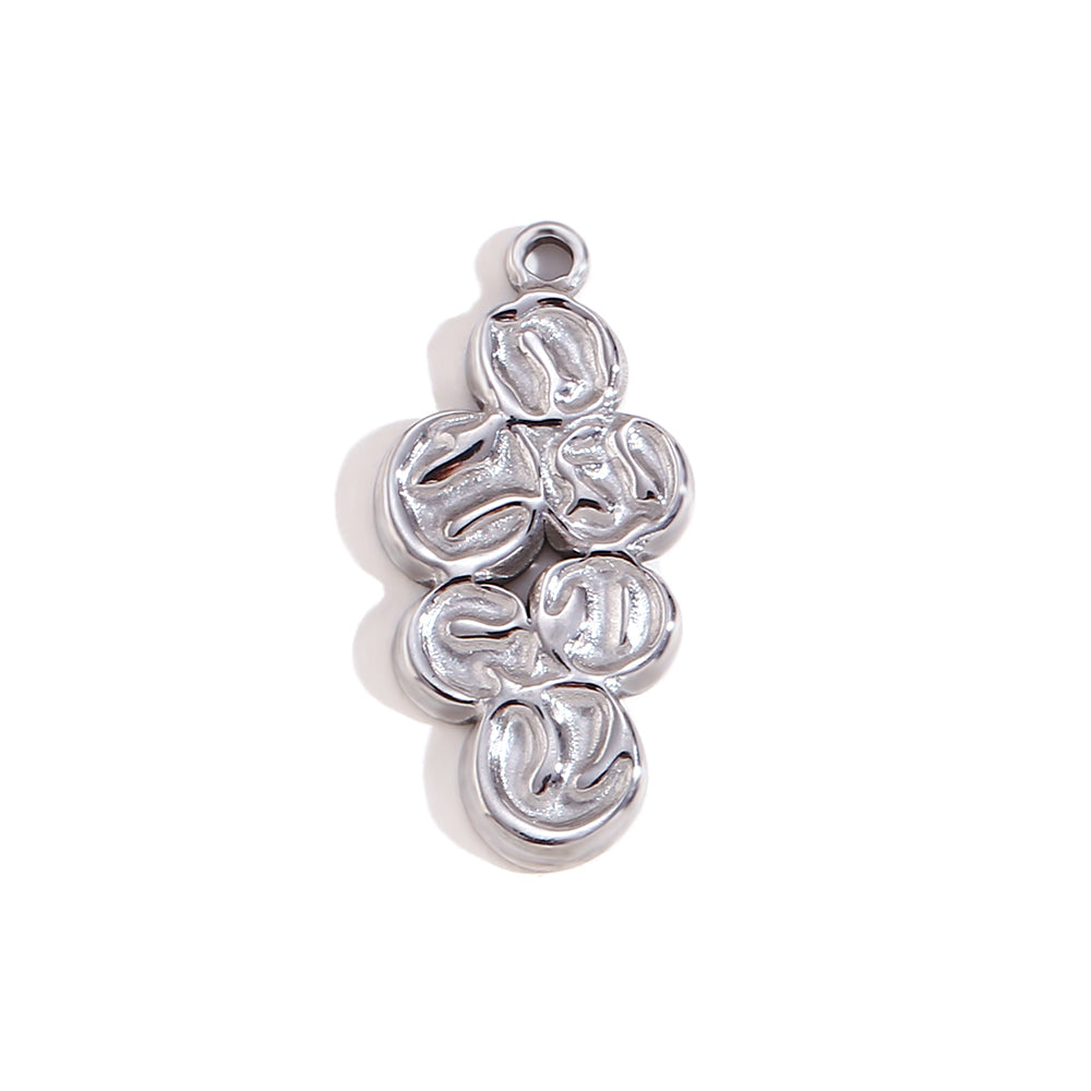 DIY Stainless Steel Waterproof Face Sun Cross Sunflower All seeing Eye Charms Pendants Bracelets