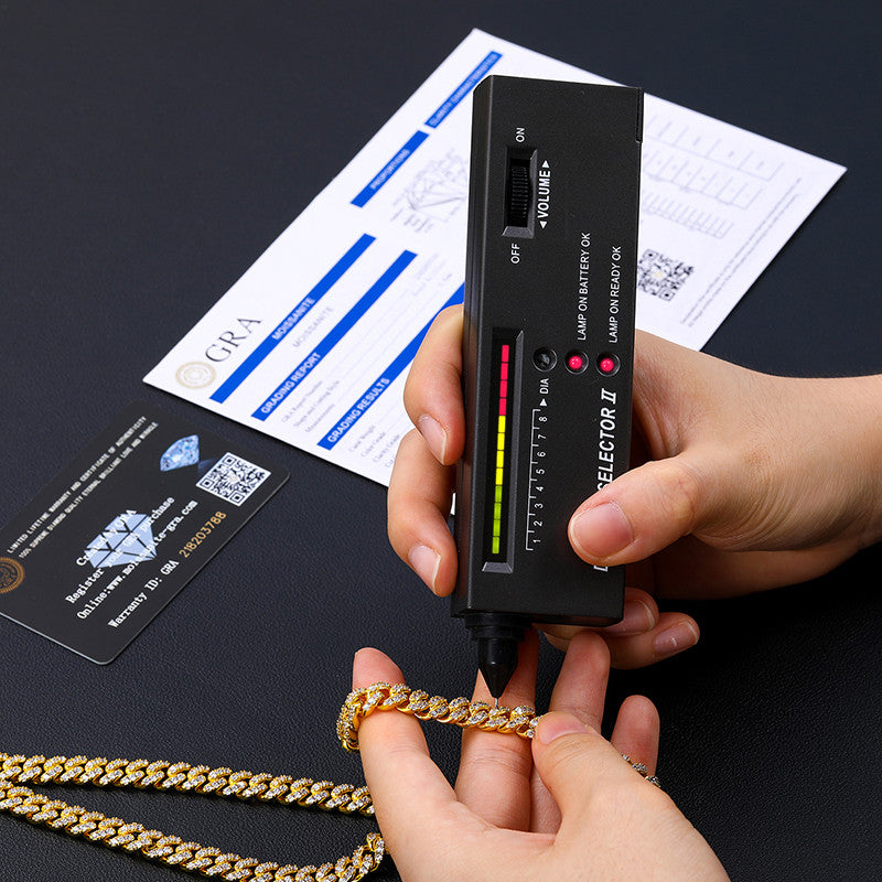 8mm 925 Solid Sterling Silver Genuine Lab Diamond Miami Cuban Link Chain Necklace