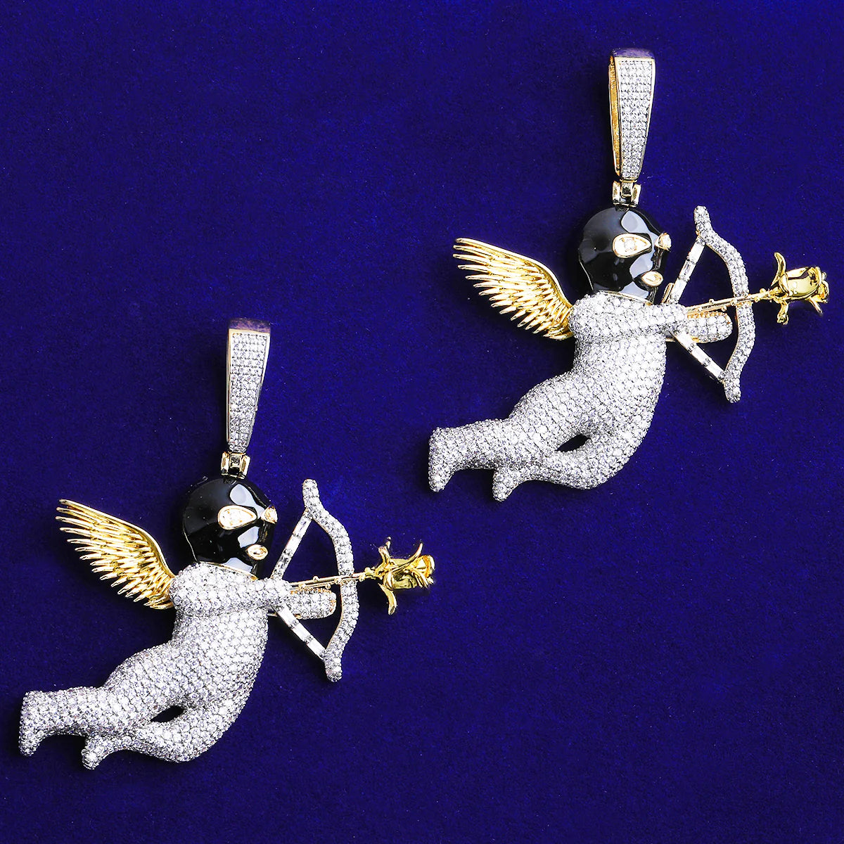 Love Gimp | VVS Diamond CZ Winged Love Angel 5AA+ Luxury Hip Hop Pendant