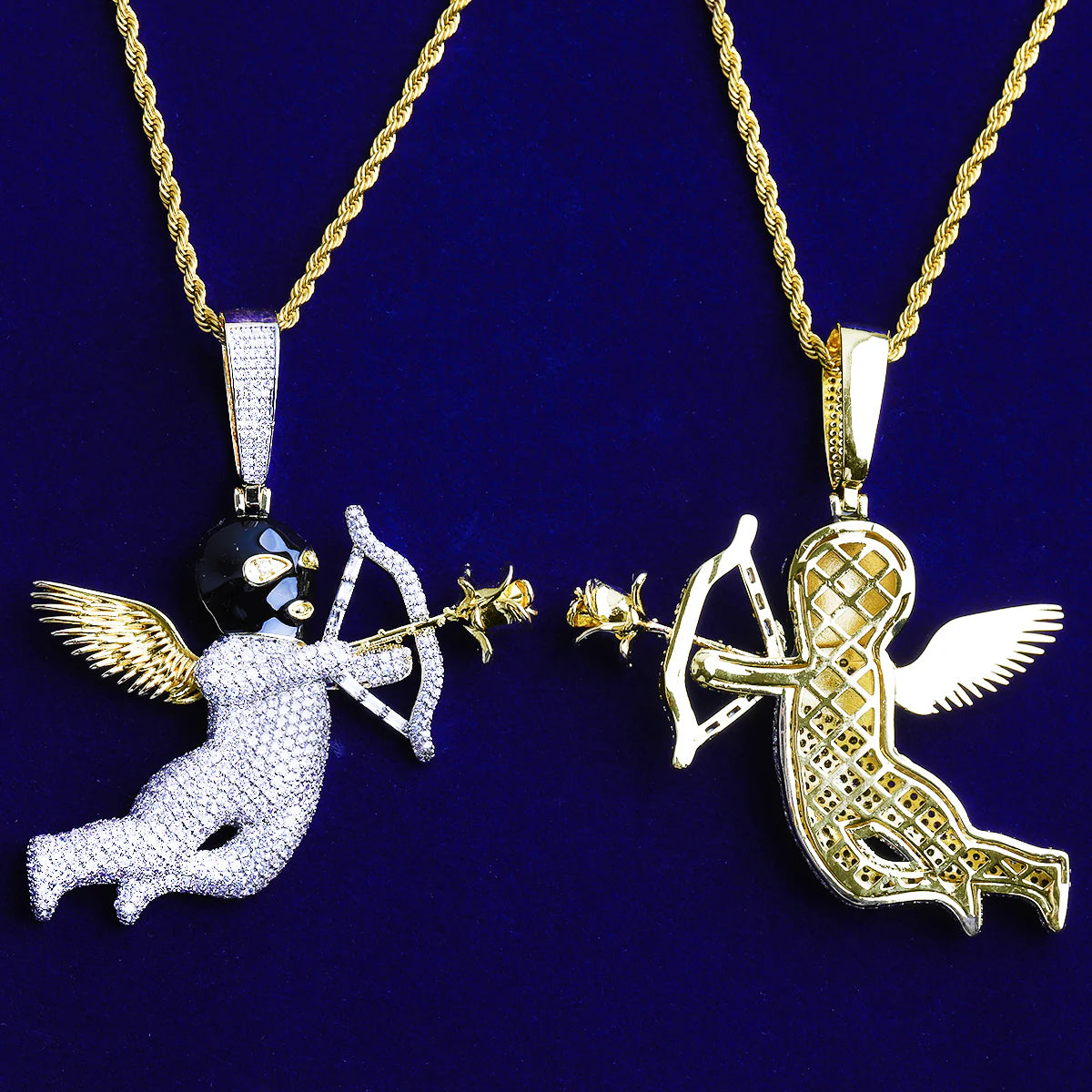 Love Gimp | VVS Diamond CZ Winged Love Angel 5AA+ Luxury Hip Hop Pendant