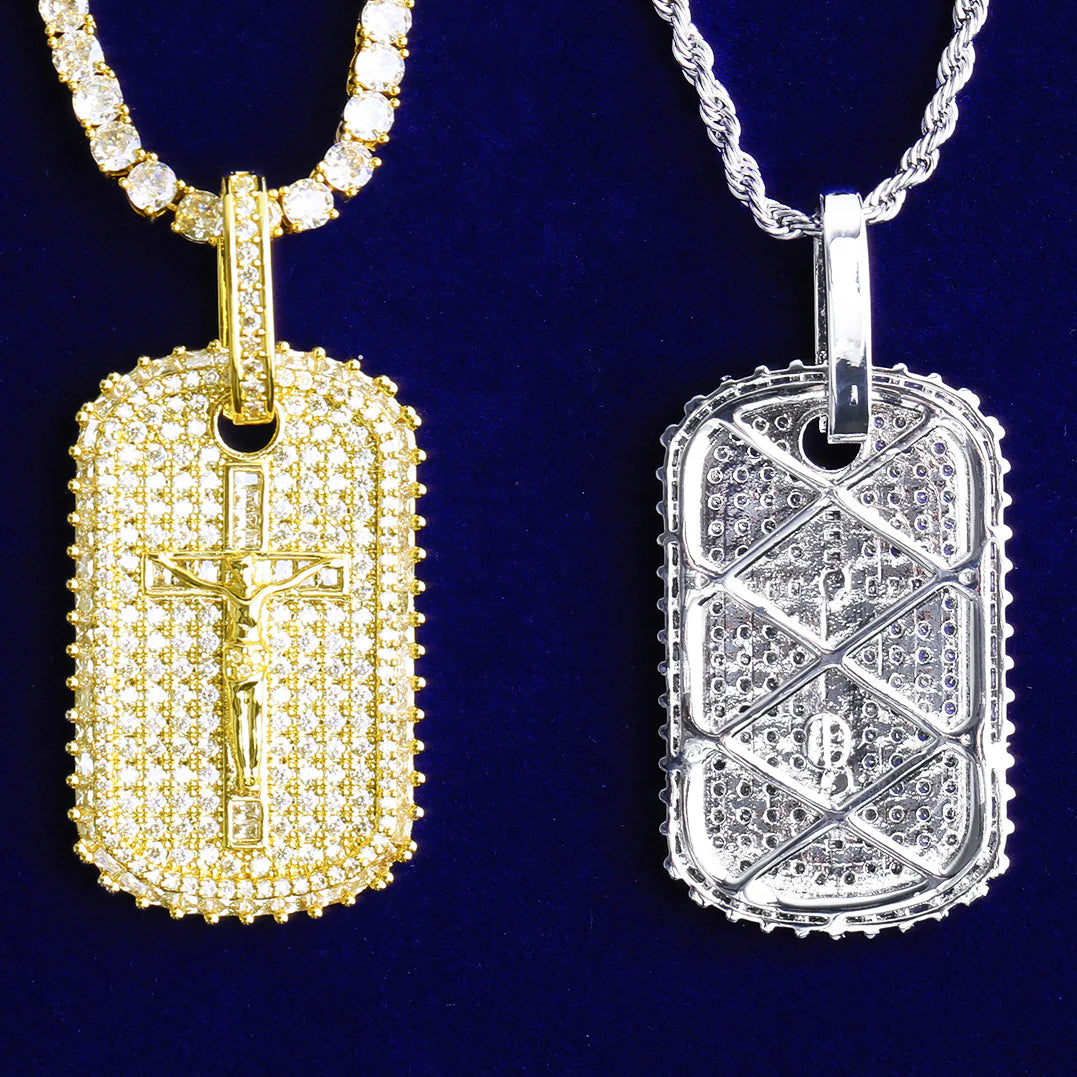 Jesus Tag | 5AA+ Luxury VVS Diamond CZ Prong Set Jesus Hip Hop Pendant