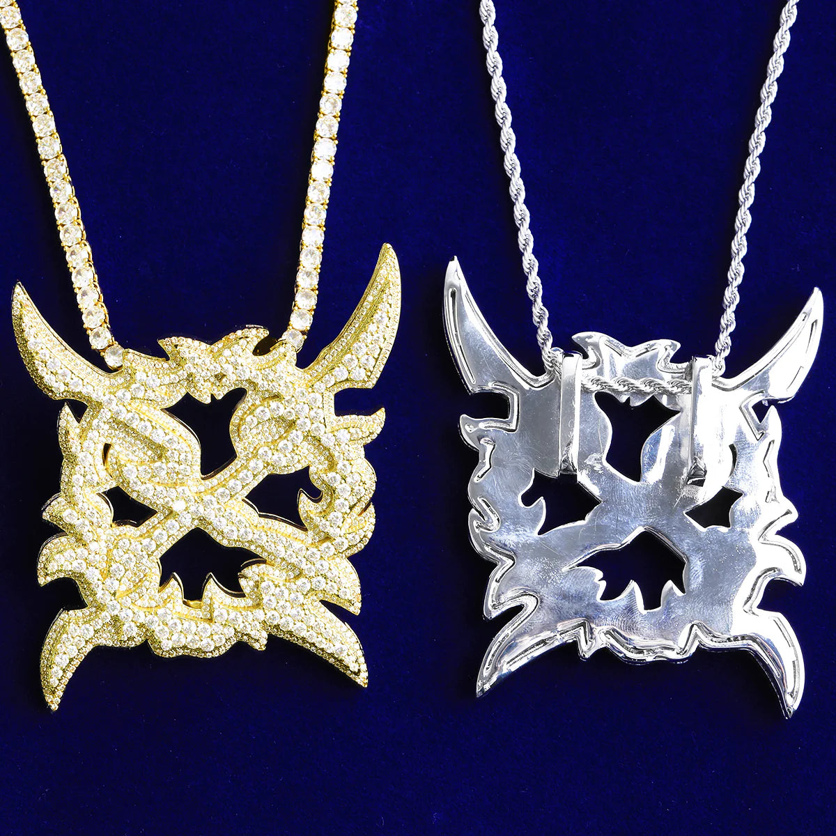 X | Ken Carson Inspired Hip Hop VVS Diamond CZ 5AA+ Luxury X Pendant