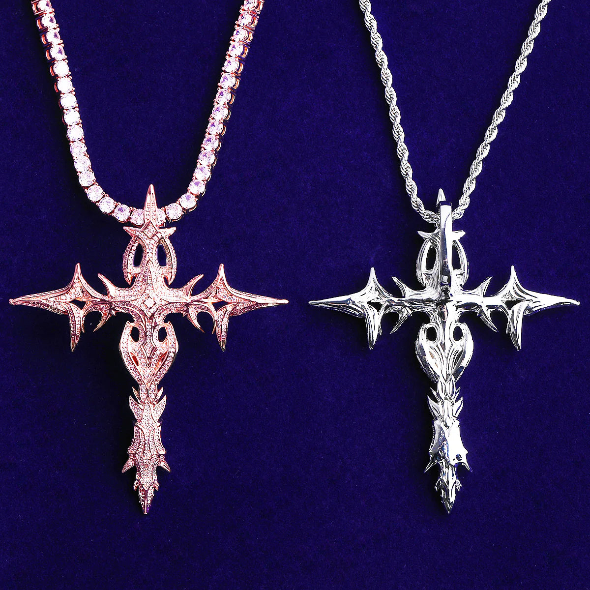 Galactic Cross | VVS Diamond CZ 5AA+ Luxury Iced Blinged Out Cross Pendant