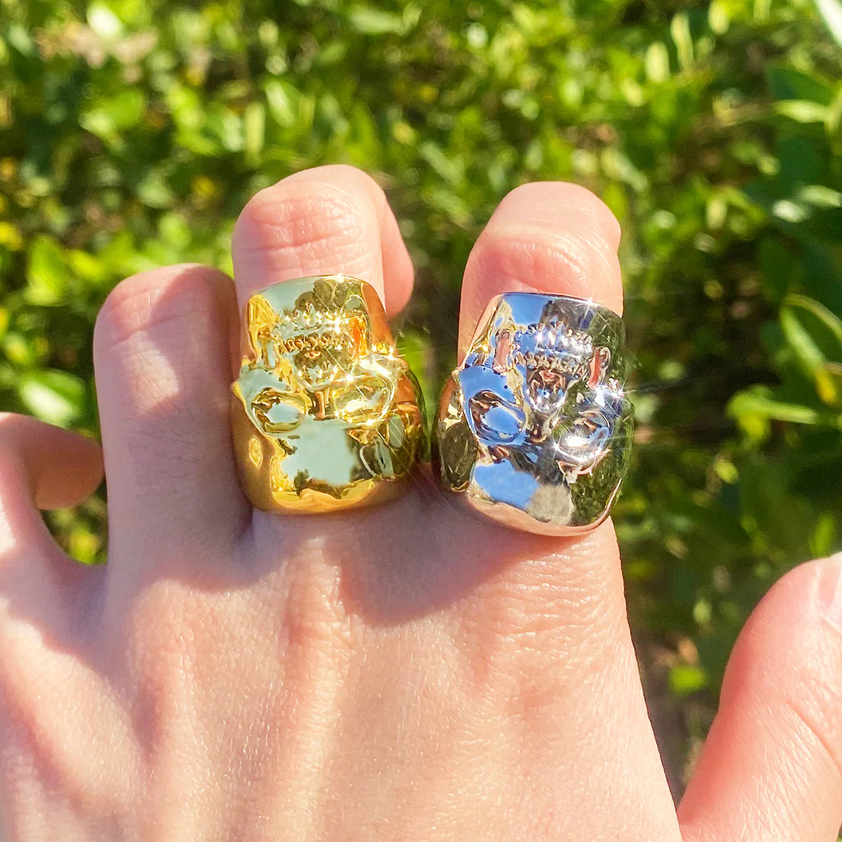 Demon Skull | Large Detailed Bling Street Wear Skull Men's Rings