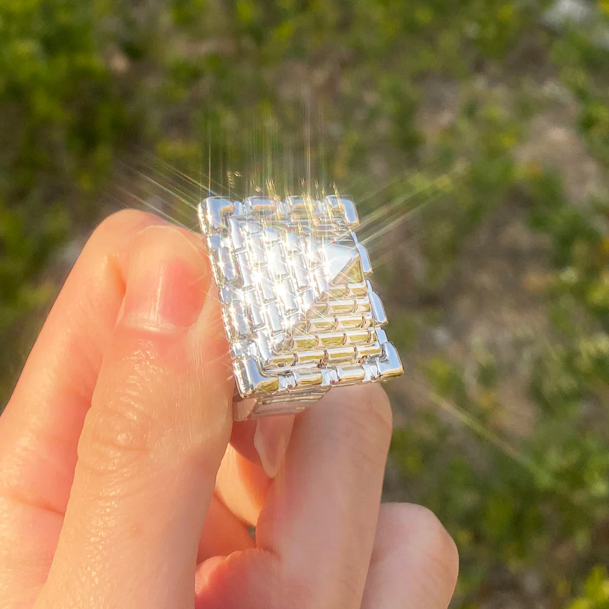 Pyramid Of Giza | Ancient African Egyptian Temple Pyramid Street Wear Ring