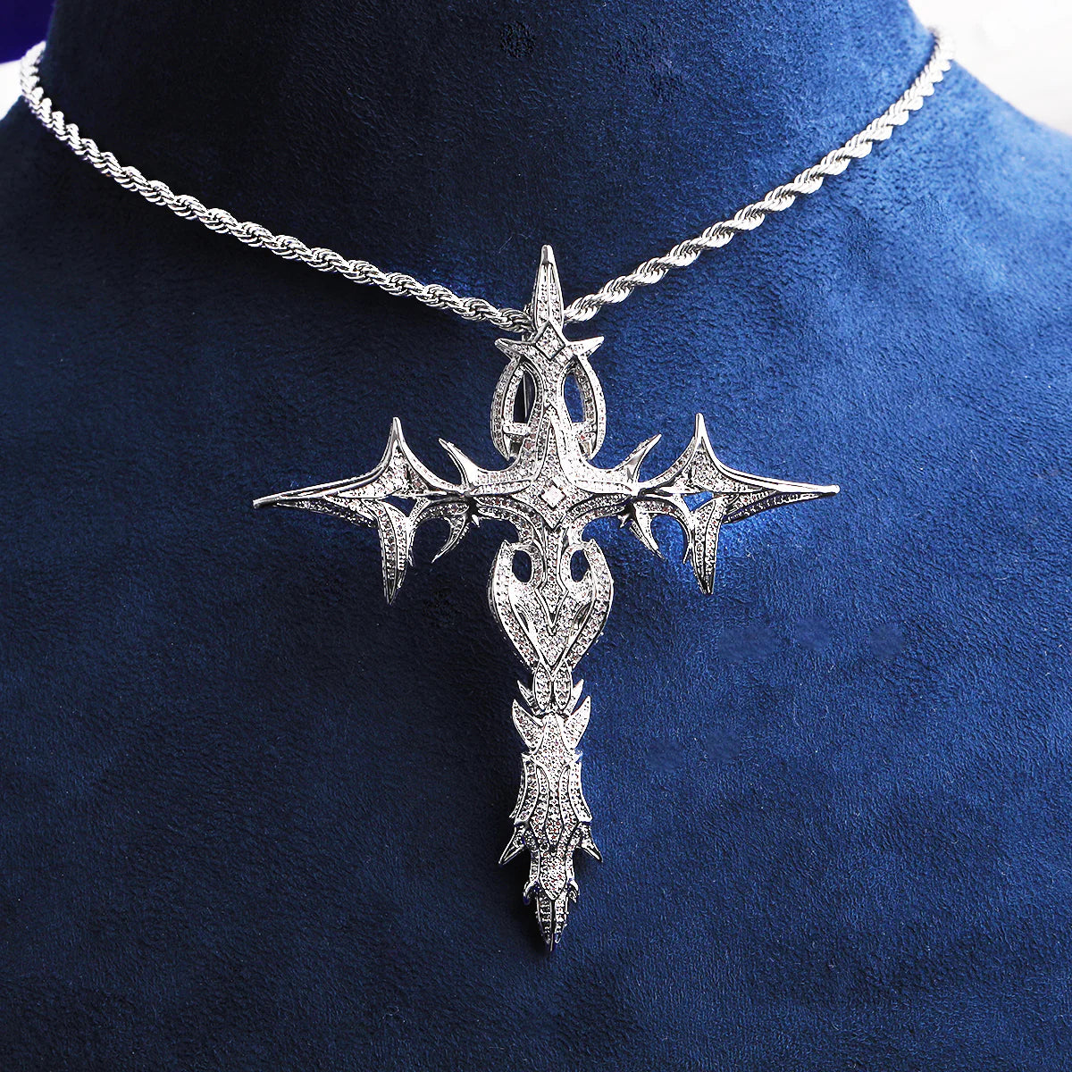 Galactic Cross | VVS Diamond CZ 5AA+ Luxury Iced Blinged Out Cross Pendant
