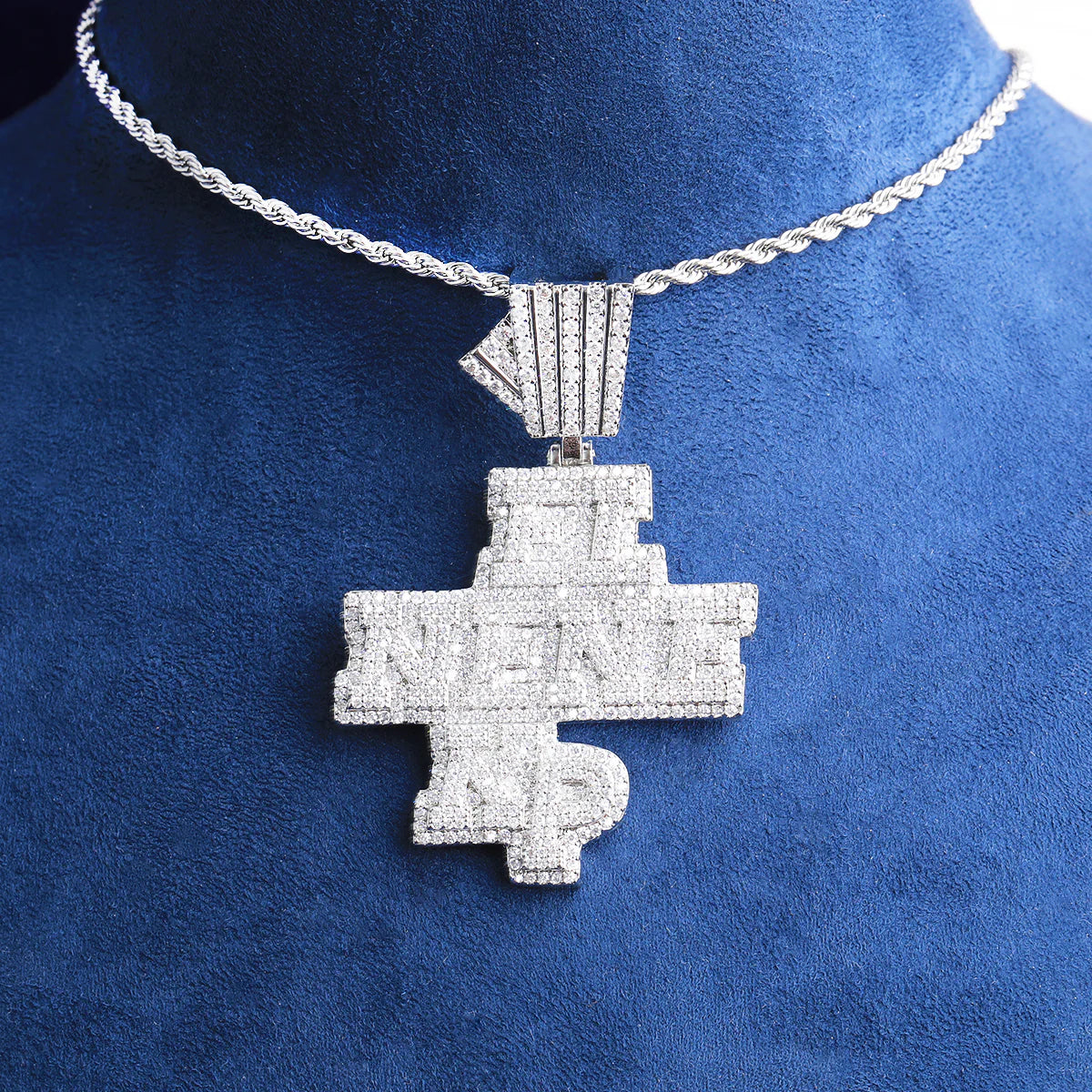 Iced Blinged Out El Ne Ne Kp 5AA+ VVS Diamond CZ Hip Hop Pendant