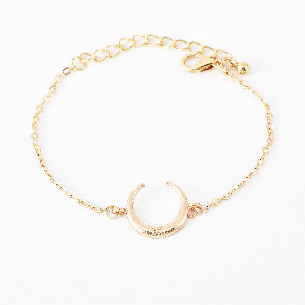 Boho Bangle Classic Shell Moon Natural Stone 6 Piece Bracelet Jewelry Set