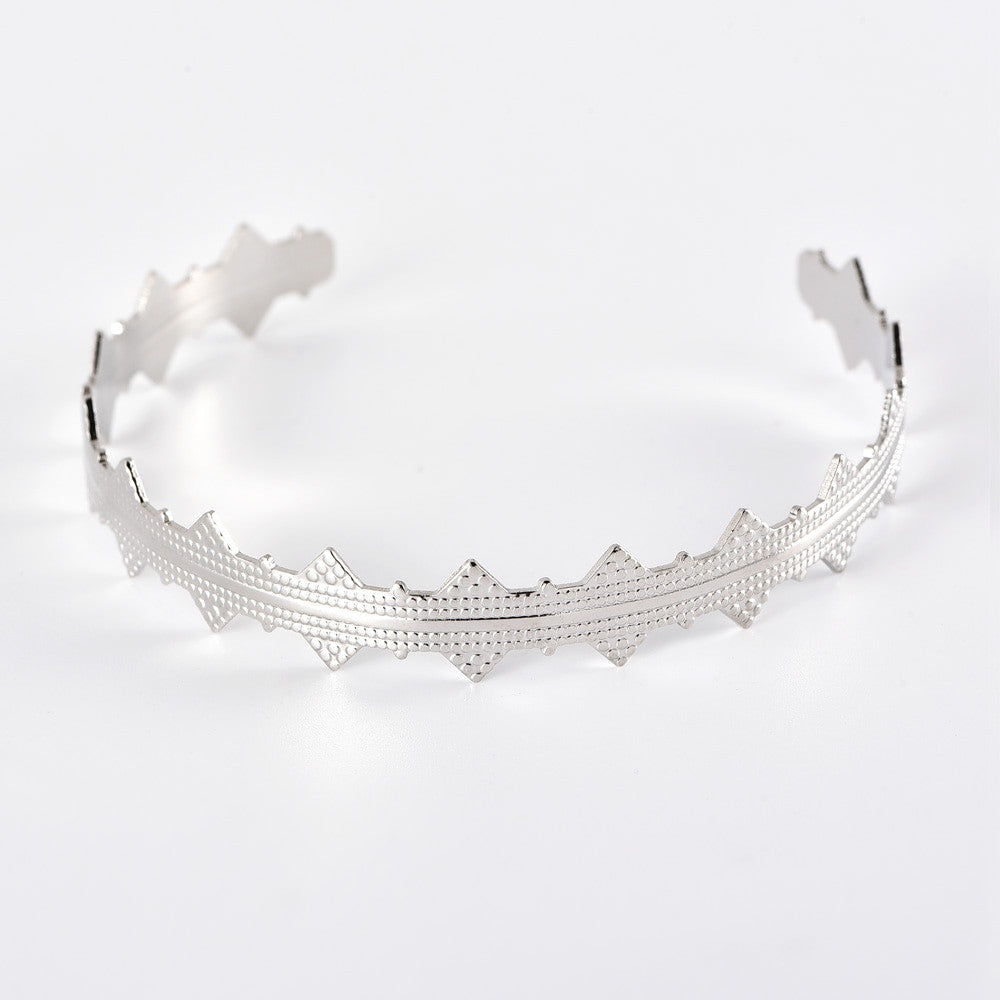 Personality Girl Pineapple Vintage Look Fashion Silver Bracelet Jewelry Set