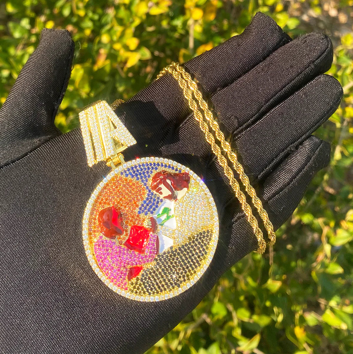 Battle For JOB | Good VS Evil VVS Diamond CZ 5AA+ Luxury Hip Hop Pendant