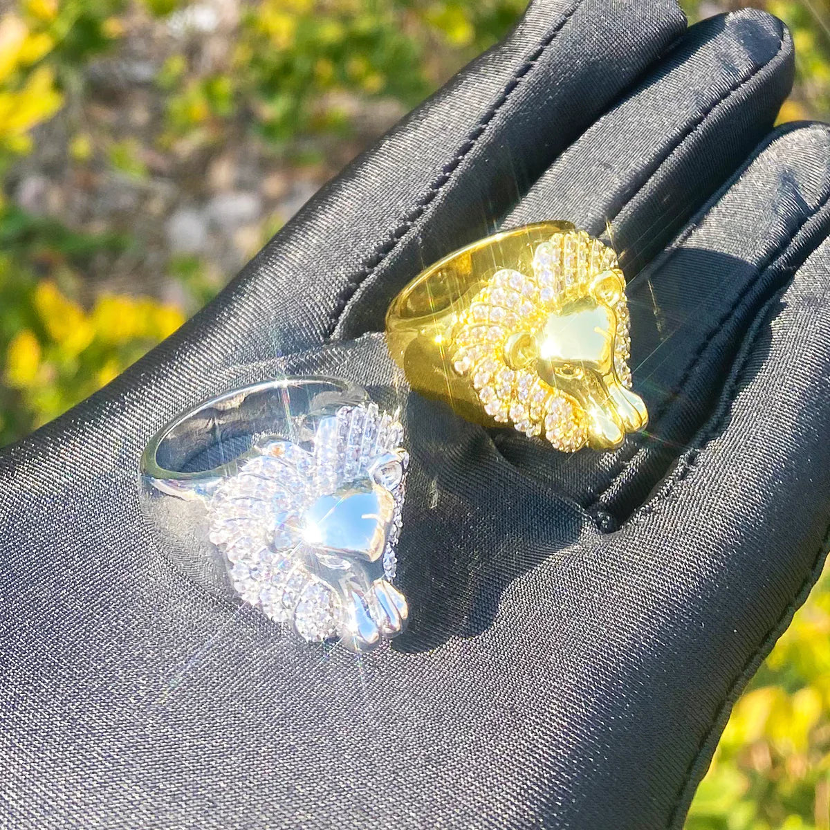Retro Lion Heart | VVS Diamond CZ Luxury 5AA+ Iced Blinged Out Lion Mane Rings
