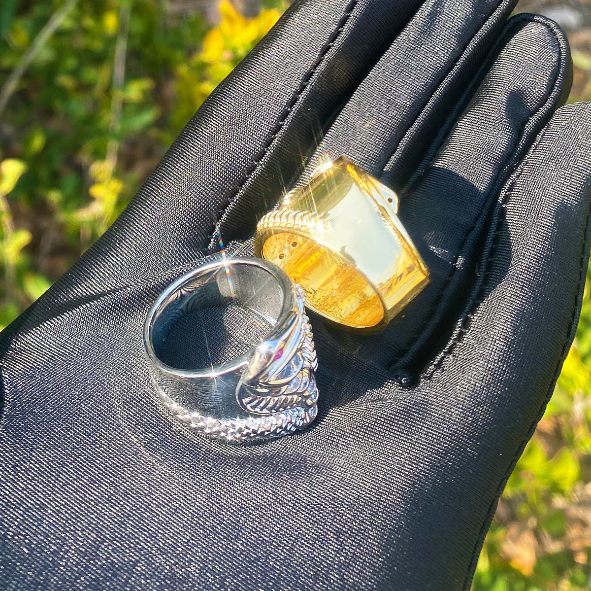 The Cobra | VVS Diamond CZ Luxury 5AA+ Iced Red Eyed Cobra Snake Rings