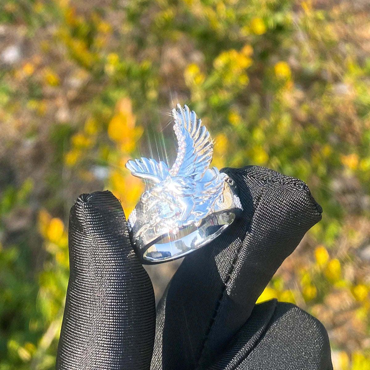High Life | Luxury Iced Blinged Out Soaring Eagle VVS Diamond Hip Hop Rings