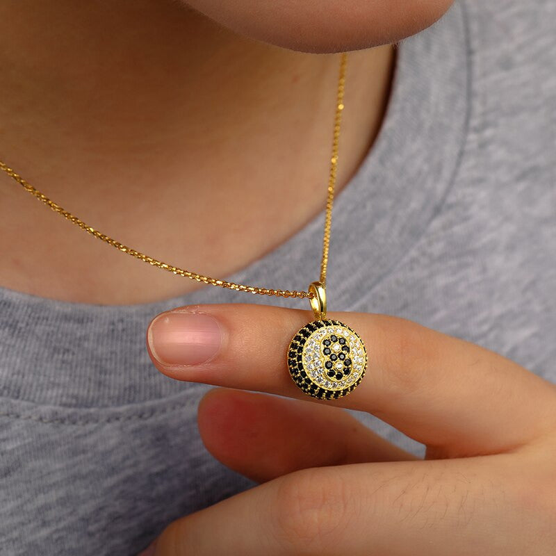 Pool Billiards Genuine VVS Diamond Sterling Silver 8 Ball Hip Hop Chain Necklace