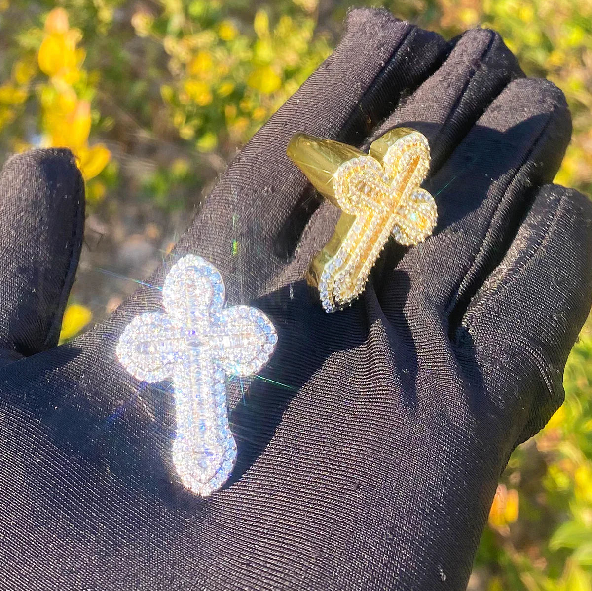 Held High | VVS Diamond CZ 5AA+ Cross Iced Blinged Out Luxury Rings