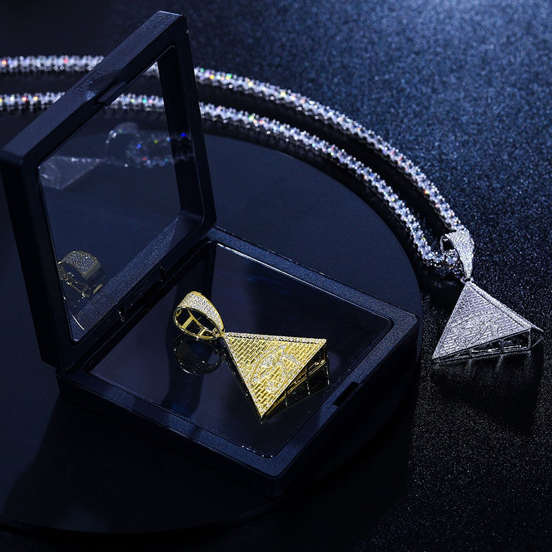 The Pyramid | Eye Of Horus Moissanite Diamond Solid 925 Hip Hop Pendant