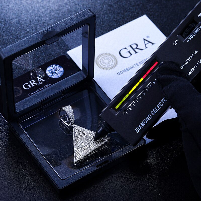 The Pyramid | Eye Of Horus Moissanite Diamond Solid 925 Hip Hop Pendant