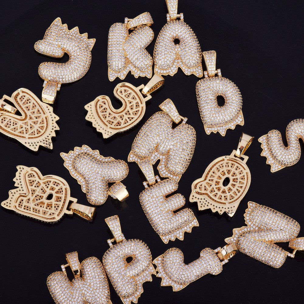 Hip Hop Bubble Letter Chains
