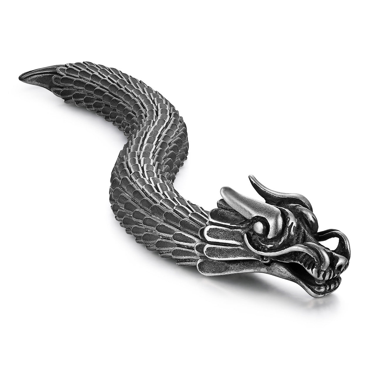 Men's Street Wear Dragon Stainless Steel Bracelets