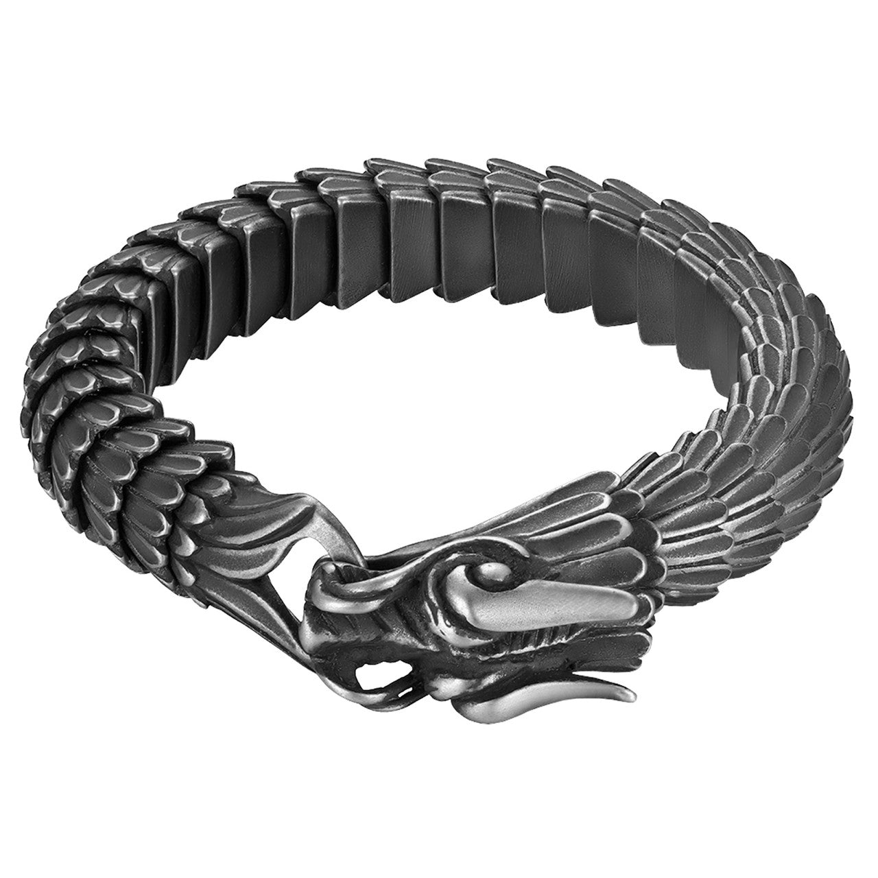 Men's Street Wear Dragon Stainless Steel Bracelets