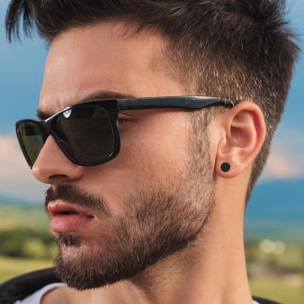 Mens Womens 6 Pair No Fade Stainless Steel 3A CZ Stone 3mm -8mm Bling Bling Earrings