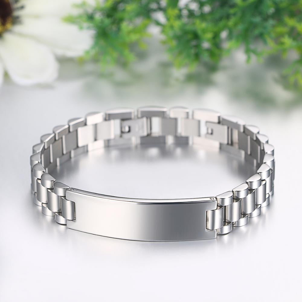 High Quality Couples No Fade Stainless Steel Classic Bracelet Jewelry Sets