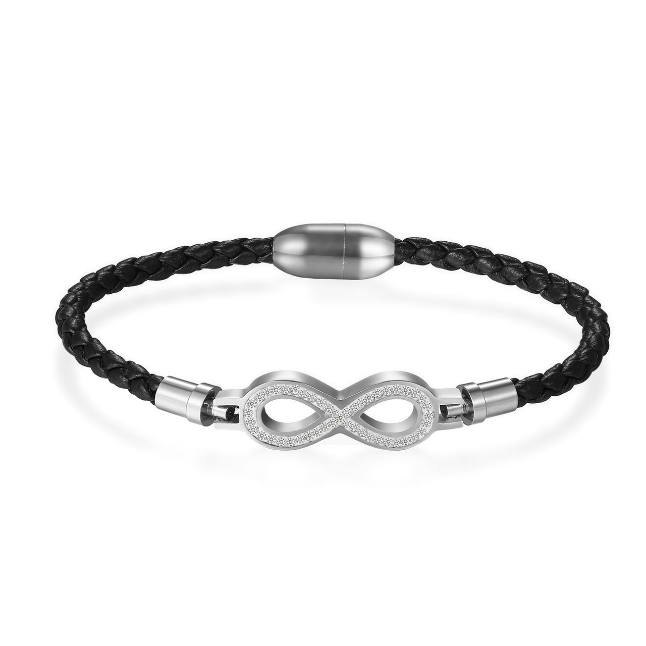 Leather Stainless Steel Cross Infinity Tree Of Life Cord Bracelets