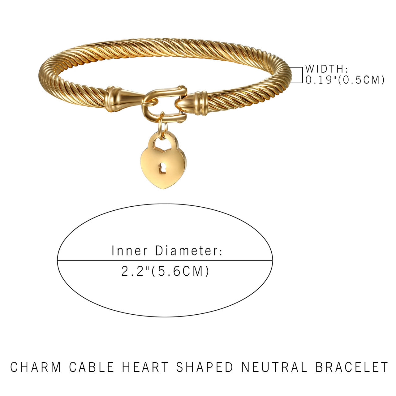 No Fade Stainless Steel Charming Unisex Key To My Heart Couples Lock Bracelets