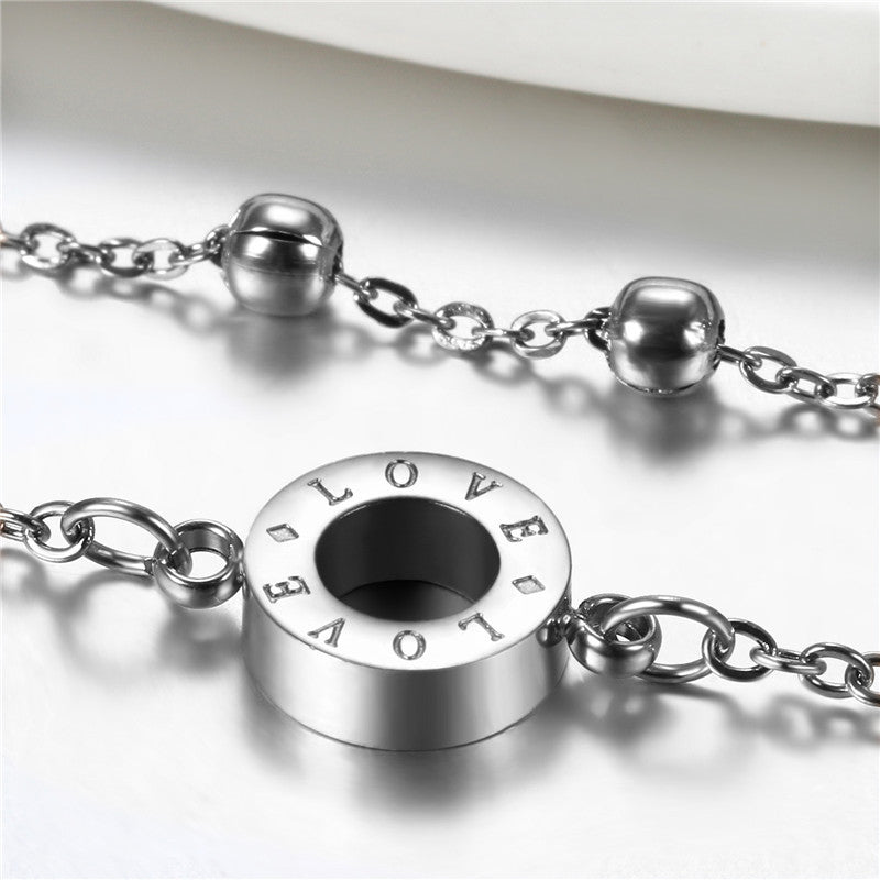 Stainless Steel Rose Gold Silver No Fade Anklet or Wrist Bracelet