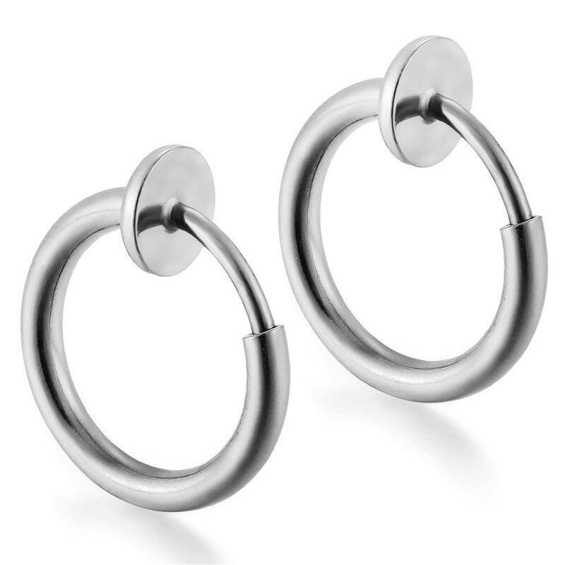 14k Gold Silver Black Mini Hoop No Fade Stainless Steel Fashion Earrings