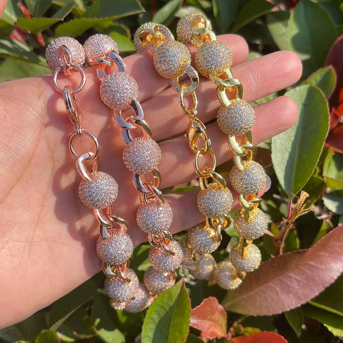 MR Big Balls | Mens 15mm Iced Blinged Out Hip Hop Beautiful Prong Set Chain Necklace