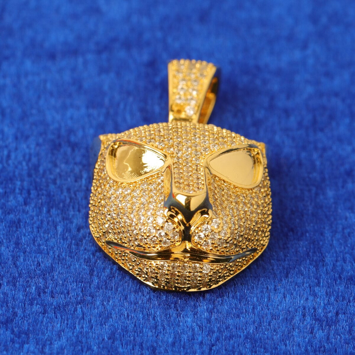 Move in Silence | Flooded Ice Leopard Head Hip Hop Pendant Chain Necklace