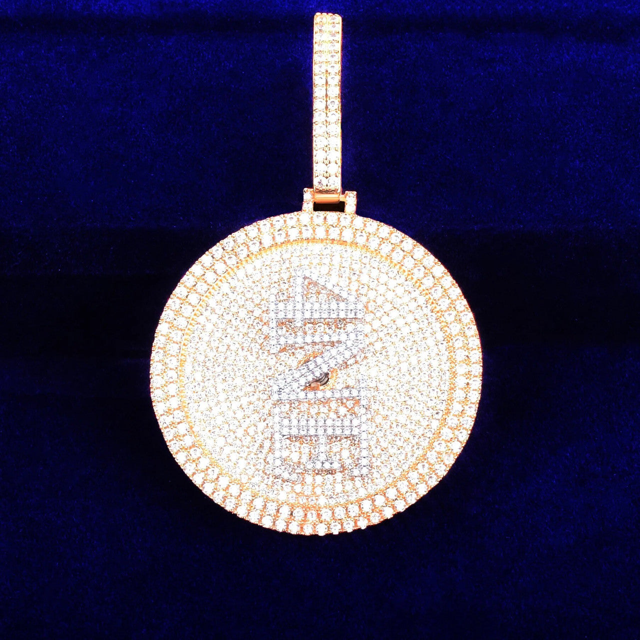 Spinning Frost | Iced Custom Made Rotating Name Plate Hip Hop Pendant Chain