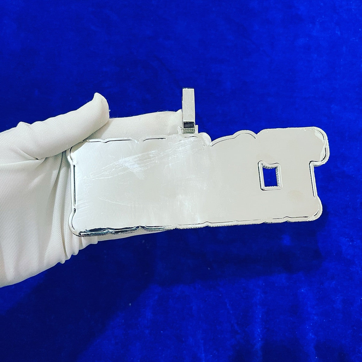 Boss Life | Custom Baguette Hip Hop 24k Yellow 14k White Gold Flooded Ice Name Plate Pendant