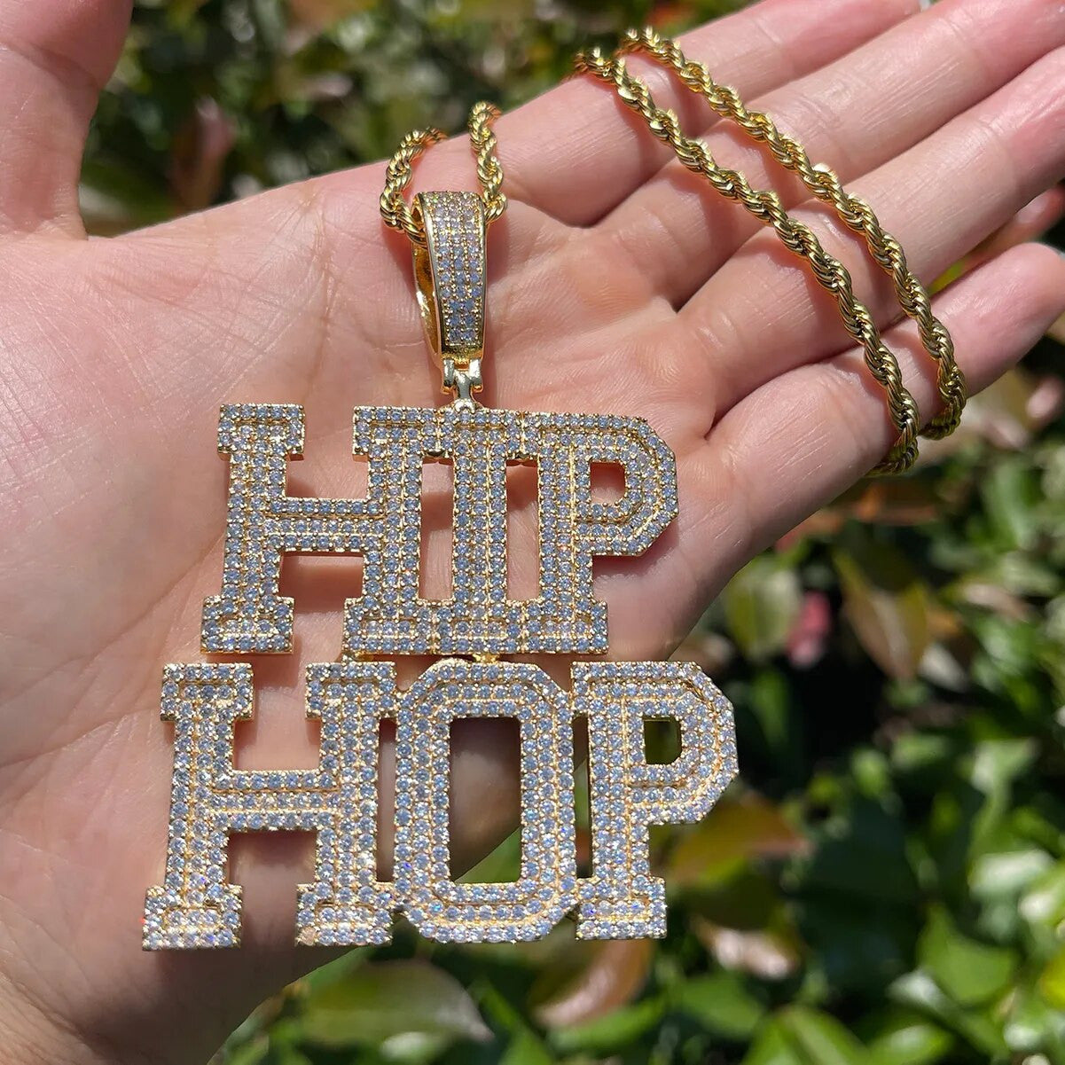 Mens Hip Hop Original Custom Letters Personalized Hip Hop Jewelry Nameplate Pendant