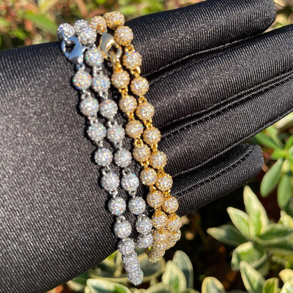 The Disco Ball | 24k Gold 925 Silver VVS Diamnd CZ Hip Hop Street Wear Chain