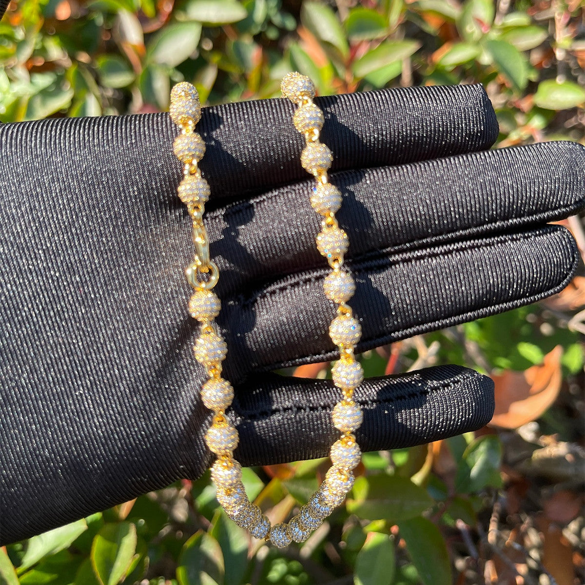 The Disco Ball | 24k Gold 925 Silver VVS Diamnd CZ Hip Hop Street Wear Chain