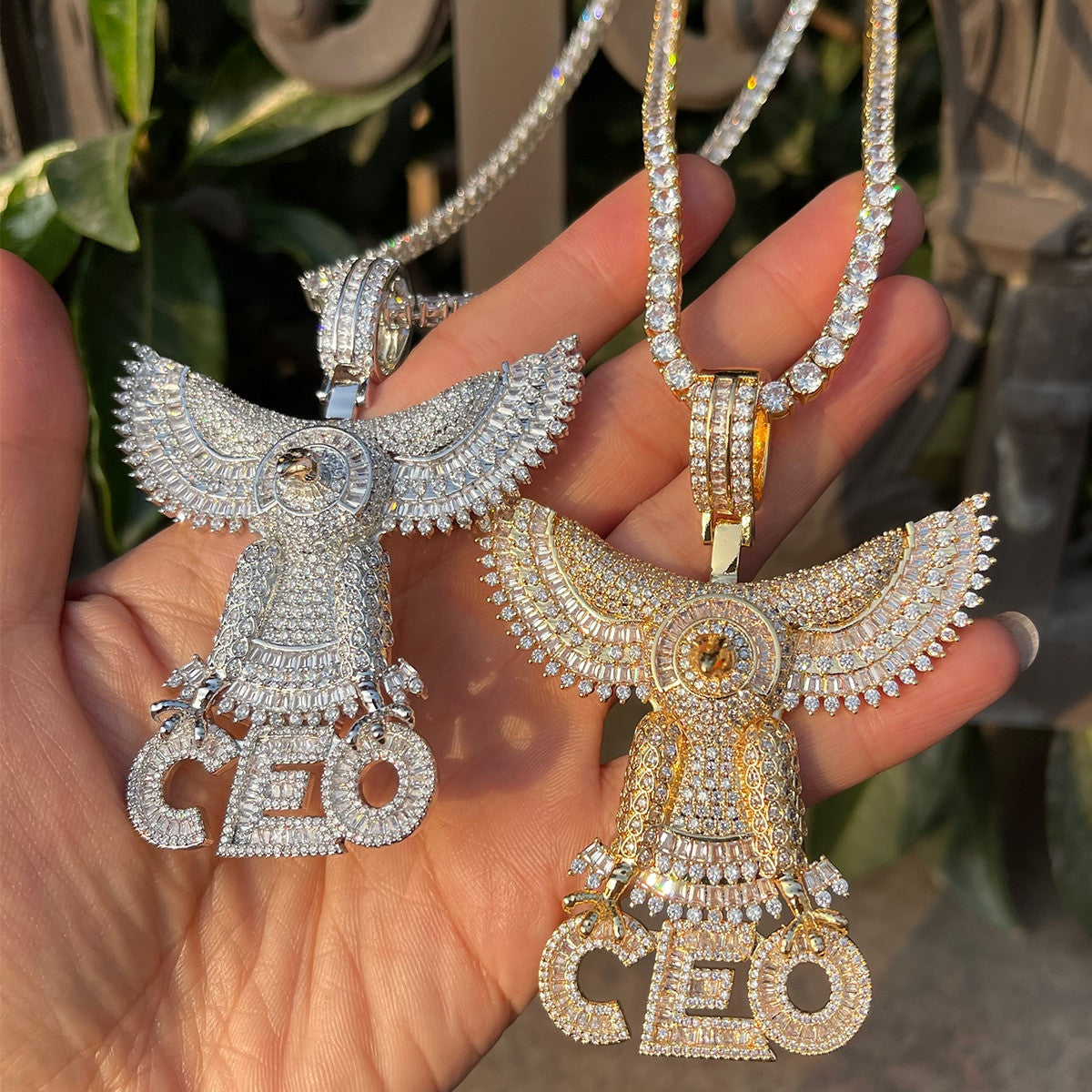 Elevate | Flying High Above It Ceo Soaring Eagle Hip Hop Chain Pendant