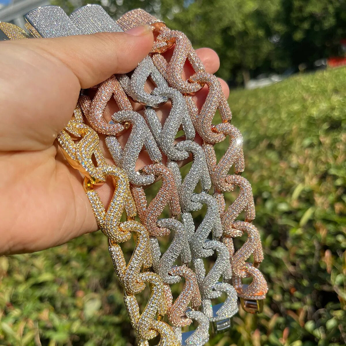 Mens 20mm Kings Ransom Pharaoh Designer Cuban Link Hip Hop Bracelets