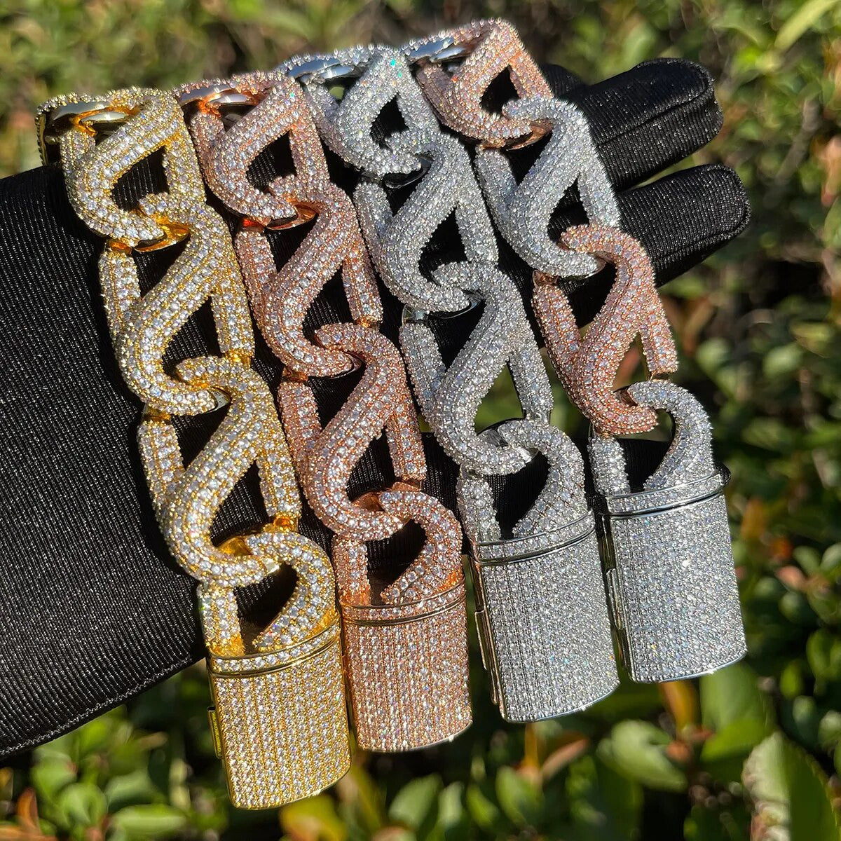 Mens 20mm Kings Ransom Pharaoh Designer Cuban Link Hip Hop Bracelets