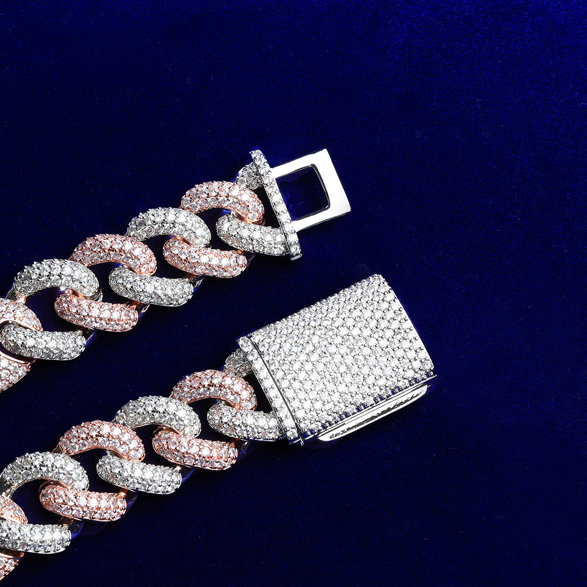 G Link Superstar | Designer Iced Two Tone Cuban Hip Hop Chain Necklace