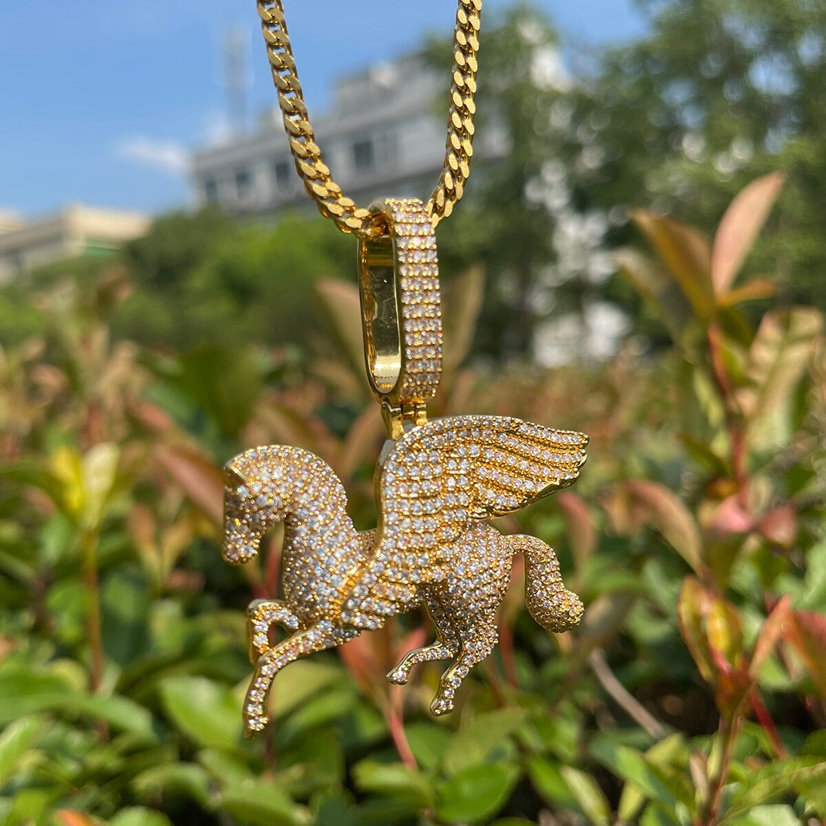 The Pegasus | Iced Blinged Out Greek Mythical Winged Horse Hip Hop Pendant