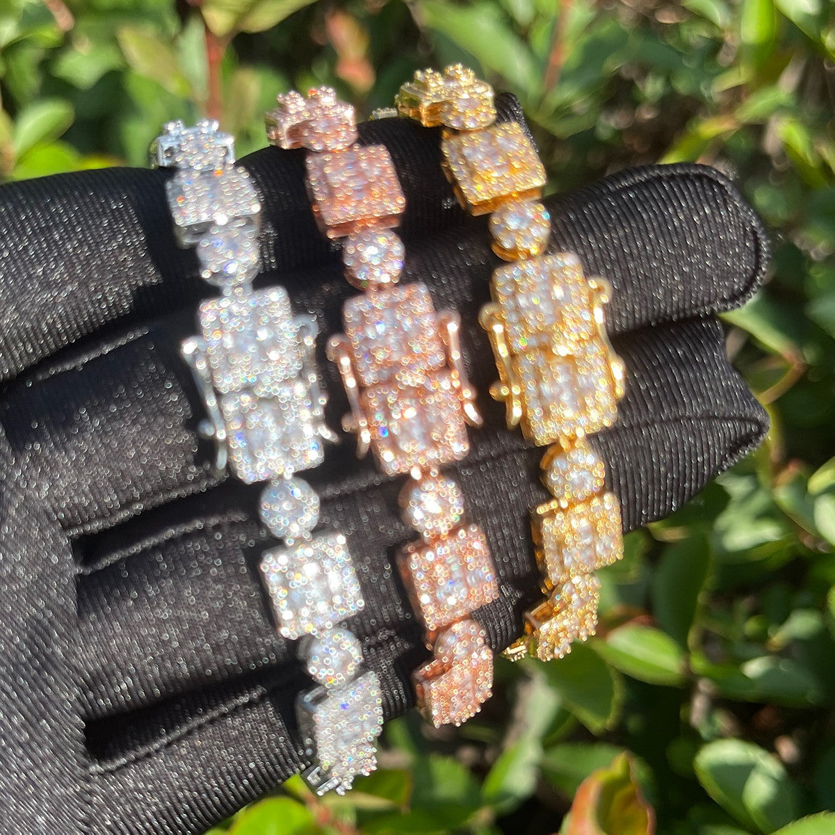 Block Baller | Flooded Ice VVS Diamond CZ Baguette Iced Blinged Out Bracelet